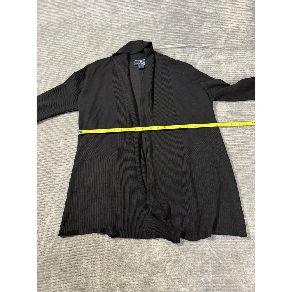 Seven 7 Oversized Open Front Cardigan/Pockets - Women Size L - Picture 5 of 6